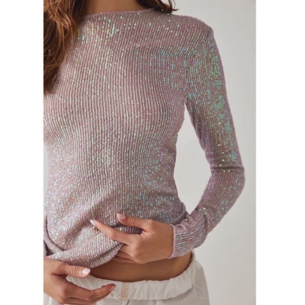 Intimately Free People Gold Rush Long Sleeve Top